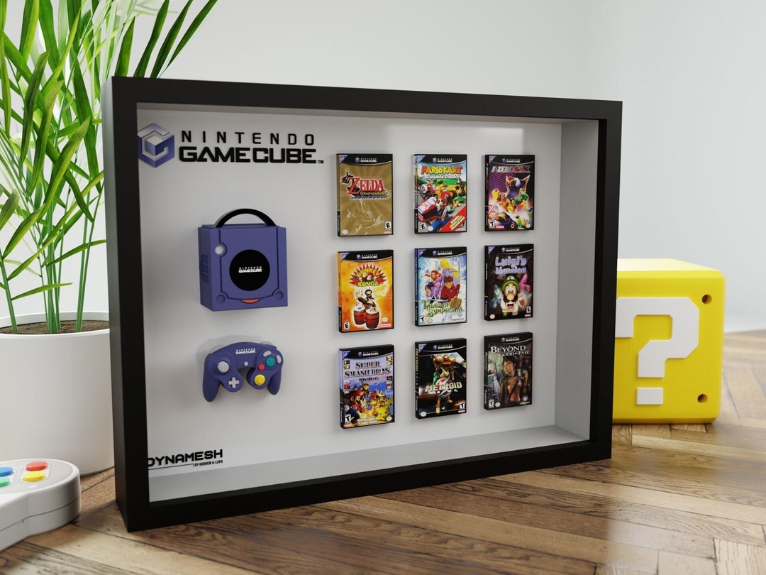 Custom 3D Frame With Mini Nintendo Gamecube, Controller and Games of ...