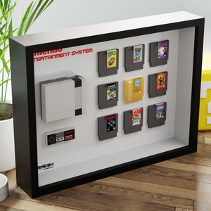 Nintendo NES 3D Frame Diorama Shadowbox personnalisable Miniature résine console et réplique de jeux vidéo image 5