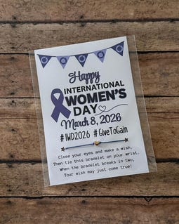 International Women's Day Gift, International Women's Day Card