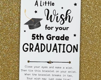 5th Grade Graduation, 5th Grade Promotion, Bulk Graduation Cards, Wish  Bracelet, End of 5th Grade Gift, Gift for Students, Student Gift - Etsy