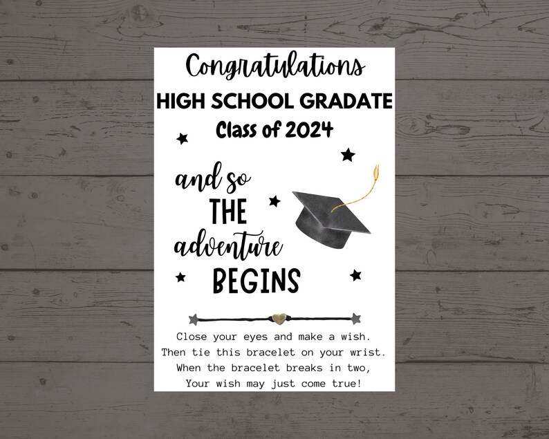 Congratulations High School Graduate Class of 2024 and so THE Adventure ...
