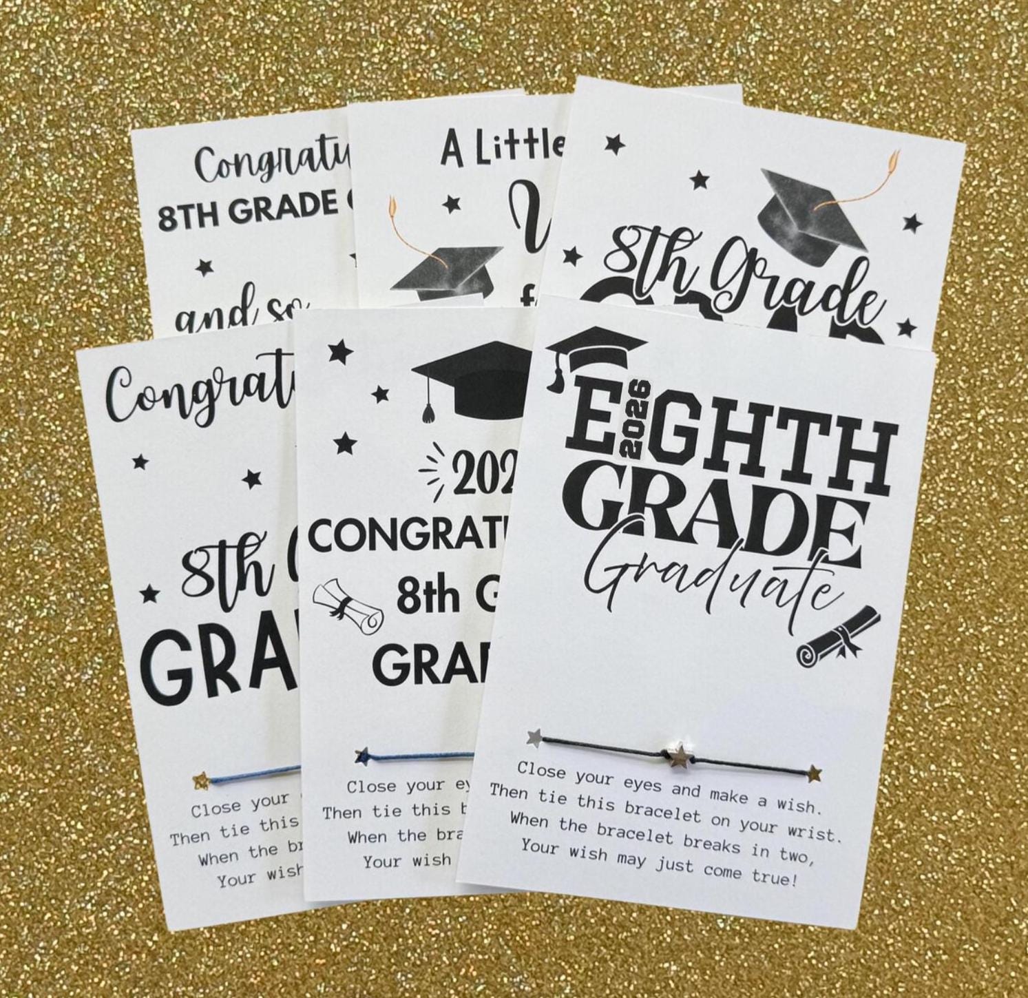8th grade graduation cards Amazon.com: Qiliji High School Graduation Card, Congratulations Graduation  Cards for 8th Grade, Grad Card Gift for Student Daughter Son, You Graduated  Just To Go Back To School Again : Office Products main image 1