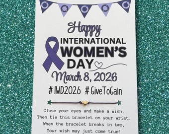 International Women's Day Gift, International Women's Day Card