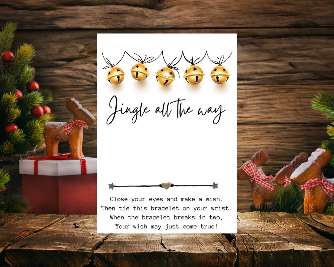 Jingle All the Way Gift, Make A Wish Gift, Christmas Gift, Christmas ...