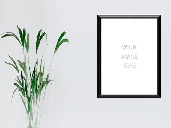 Black Poster Frame Mockup Modern Wall Art Black Poster Frame Mockup Modern Wall Art