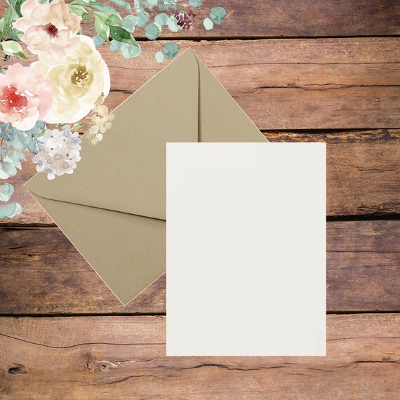 Simple Invitation Mockup Invitation And Envelope Stationery