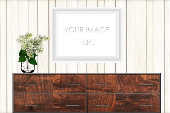 Landscape Photo Frame Styled Mockup Entryway