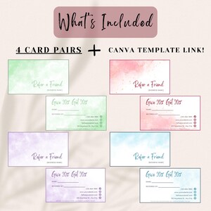 Editable Referral Digital Print Business Card Template | Printable ...