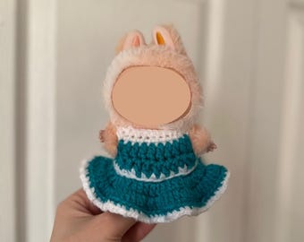 Robe bleue au crochet Bubu