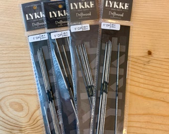 LYKKE 6" Double Pointed Needles - Driftwood US Size 0 (2.00 mm)