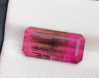 5.9 Carats Natural Bi color Tourmaline Facet