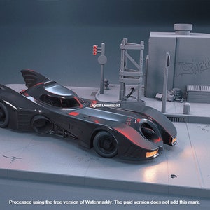 Batmobile 1989 STL, Batmobile 3D Model, Batmobile 3D Print Files