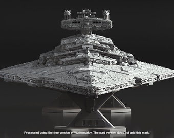 Star Wars STL, Star Destroyer STL, Star Destroyer 3D Model, Star Destroyer 3D Print Files