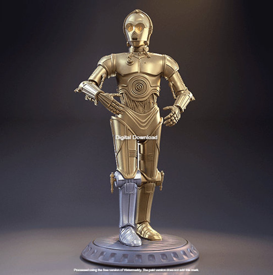 Star Wars STL, C3PO STL, C3PO 3D Model, C3PO 3D Print Files - Etsy