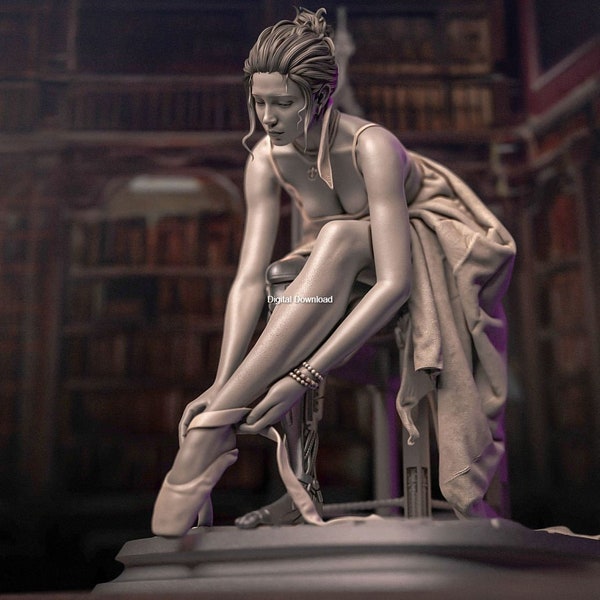 Elara 2061 STL, The Cyborg Ballerina STL, Elara 2061 3D Model, Elara 2061 3D Print Files, Elara 2061 Miniature 1