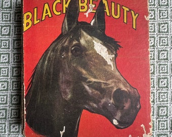 Big Little Book - Vintage 1934 -  Black Beauty - Hardcover by Anna Sewell - Saalfield Publishing