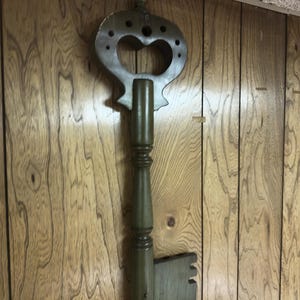 Vintage Large Wall Hanging Key - Rustic Home Decor