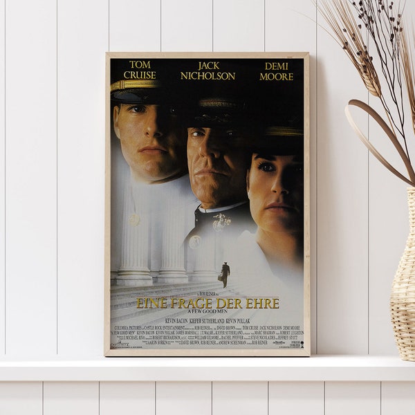 A Few Good Men (1992) Movie  Poster, Movie Wall Art for Room Decor, Poster Gifts, Canvas Poster Printing