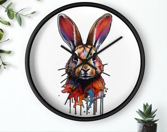 Bunny Art - Wall Clock