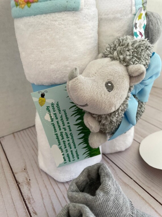 Baby hooded bath towel set sale