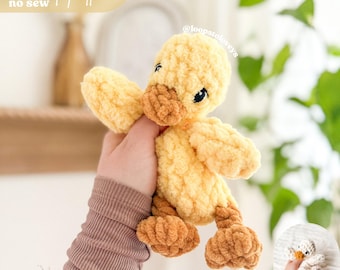 Duncan Duckling crochet pattern | NO SEW crochet pattern | crochet duck | amigurumi | crochet pattern | cute crochet pattern