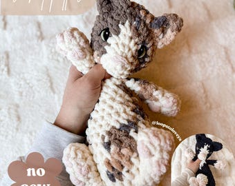 Carsen kitty crochet pattern | NO SEW crochet pattern | crochet cat | amigurumi | crochet pattern | cute crochet pattern | cat crochet |