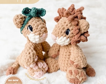 Luca Lion crochet pattern | NO SEW crochet pattern | crochet lion | amigurumi | Lion crochet pattern | cute crochet pattern