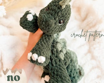 Dax Dinosaur crochet pattern | NO SEW crochet pattern | crochet dino | amigurumi | crochet dinosaur pattern | crochet pattern