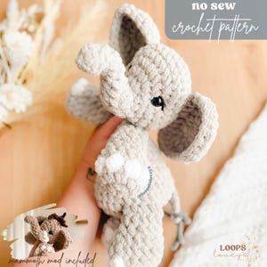 Easton Elephant plushie crochet pattern | NO SEW crochet pattern | crochet elephant | amigurumi | crochet pattern | cute crochet pattern