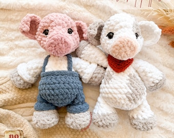 Winnie the Pig Plushie crochet pattern | NO SEW crochet pattern | crochet pig | amigurumi | crochet pattern | cute crochet pattern