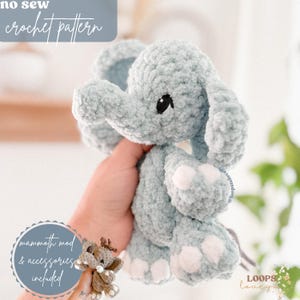 Emmie the baby Elephant crochet pattern | NO SEW crochet pattern | crochet elephant | amigurumi | crochet pattern | cute crochet pattern