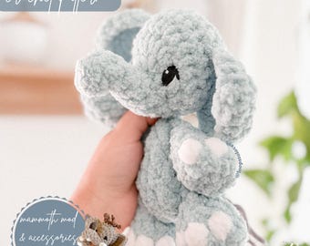 Emmie the baby Elephant crochet pattern | NO SEW crochet pattern | crochet elephant | amigurumi | crochet pattern | cute crochet pattern