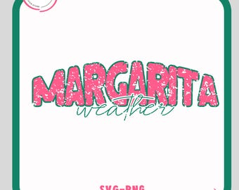 Margarita weather Distressed Varsity png, zomershirt png Trendy zomer png warmroze png