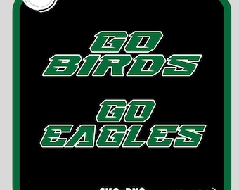 Go Birds & Go Eagles Retro Svg-Png - Digital Download - SVG PNG - Philadelphia - Philly - Eagles - Baseball Svg