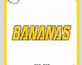 Plátanos Svg-Png, Amantes de los plátanos Béisbol PNG SVG, Divertidos amantes de los plátanos Béisbol SVG, Diseño de sublimación, Béisbol Svg