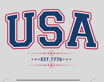 USA Svg, USA Svg, USA Shirt Png, Retro Usa Svg, Vintage Usa Svg, digitaal snijbestand, Amerikaans Svg, Amerikaans shirt Svg, 4 juli Svg
