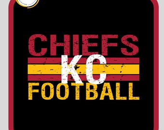 Chiefs Football Svg-Png, Kansas City Svg, Kansas City Png, Football Clipart, Chiefs Svg, Kansas City Football American Football Design