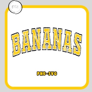 Bananas Svg Png, Bananas lovers Baseball PNG SVG , Funny Bananas lovers Baseball SVG, Sublimation Design, Printable Shirt Apparel