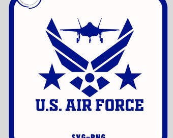 Air Force Svg-Png, Digital Download, Army Svg-Png, Usa Svg Png, Cut File, Trendy Svg, Airforce Svg