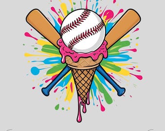 Baseball Home plate Ice Cream Drip PNG- Baseball PNG Baseball Sports Team Digital File Baseball Mom Sublimation for T-Shirts