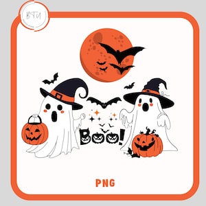 Geist Kürbis Png, Retro süßer Geist Png, Boujee Geist Png, Halloween Png, Spooky Vibes Png, Geist Png, Sublimationsdesign Download, Boo