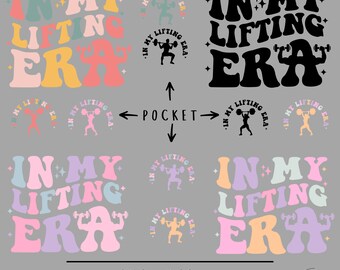 In My Lifting Era Svg-Png, Funny Gifts for Gym Lovers, Weightlifting Shirt Designs, Muscle Mom Era PNG, Gym Pump Cover, Funny Lifting PNG
