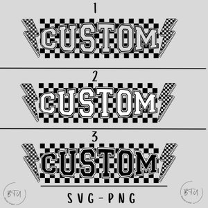 Checkered Custom SVG, Custom PNG-SVG, Custom Cricut File, Custom design listing, Create Your Own Design, Checkered svg, Trendy Svg