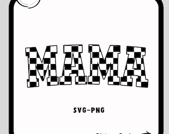 Mamá a cuadros en blanco y negro Svg-Png, angustia, rosa Svg, mamá png, mamá Svg, arco retro png, universidad, día de la madre SVG