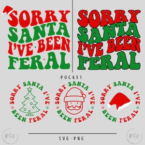 Przepraszam Mikołaju, byłem dziki Svg-Png, Rodzina Bożonarodzeniowa Svg, Zabawne Boże Narodzenie Svg, Retro Boże Narodzenie Svg, Cytaty świąteczne Png, Projekt Bożonarodzeniowy Svg