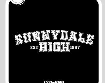 Escuela Sunnydale Svg-Png, Buffy Svg, Buffy png, Cazavampiros, Sunnydale Svg, Escuela Sunnydale Est. 1997, Svg de moda