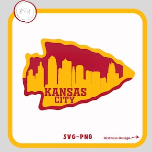 Chiefs Football Svg Png, Kansas City Svg, Kansas City Png, Football Clipart, Chiefs Svg, Kansas City Football American Football Design