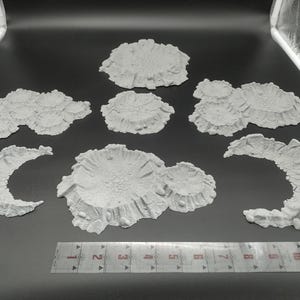 Battlefield blast is geschikt voor 7-delige set wargaming scatter-terrein - Sci-Fi grimdark terrain | Zone voor loopgravenoorlog