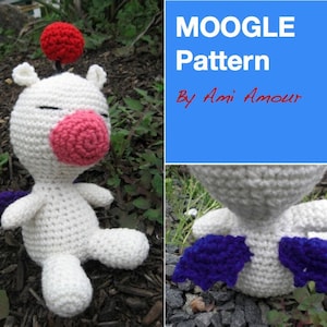 Moogle Pattern Amigurumi Crochet Doll PDF