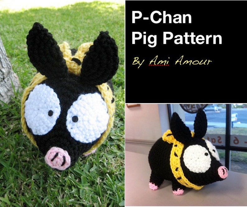 Pchan Pig Pattern Crochet Amigurumi image 1